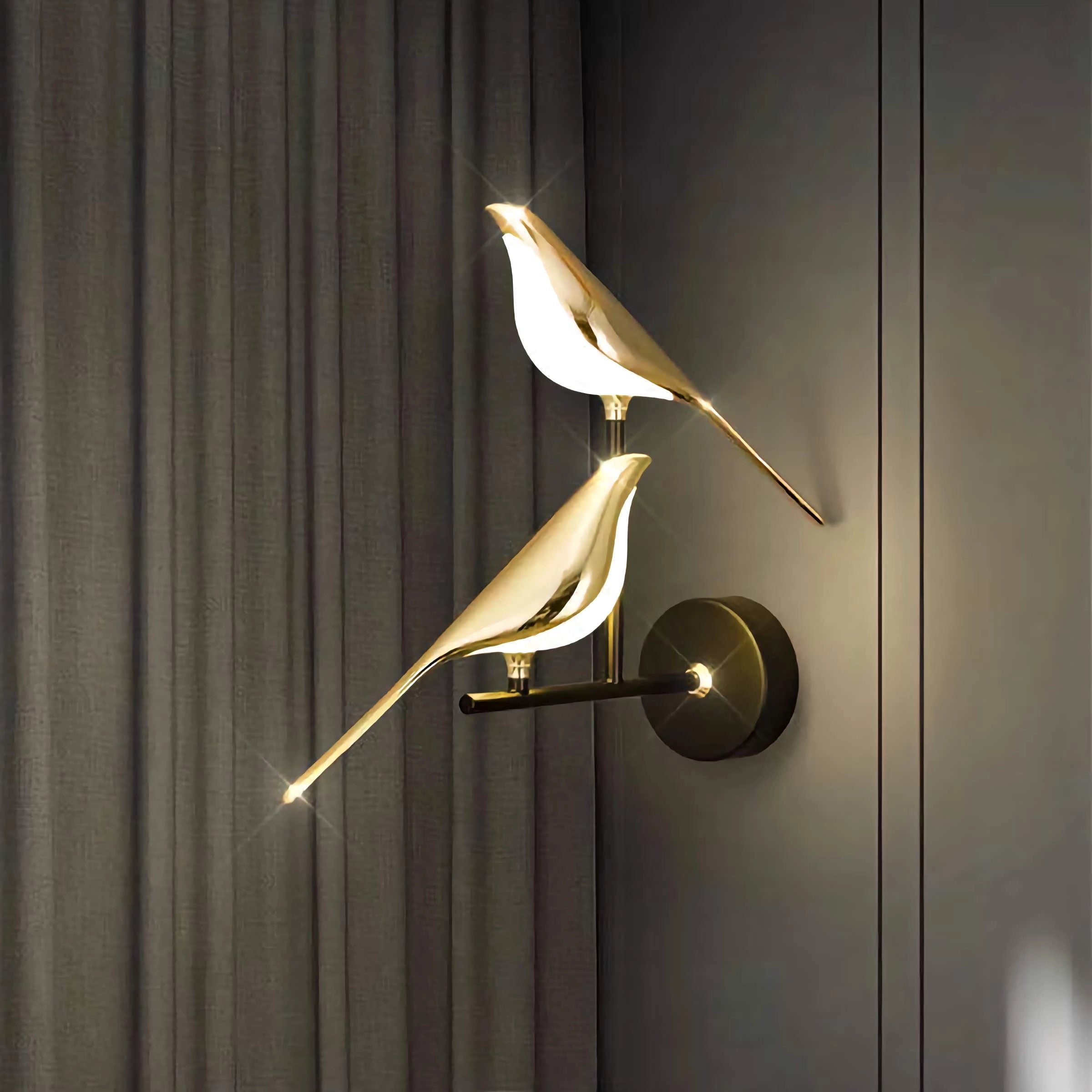 Modern Stunning Birds Wall Sconce Metal Wall Mounted Light