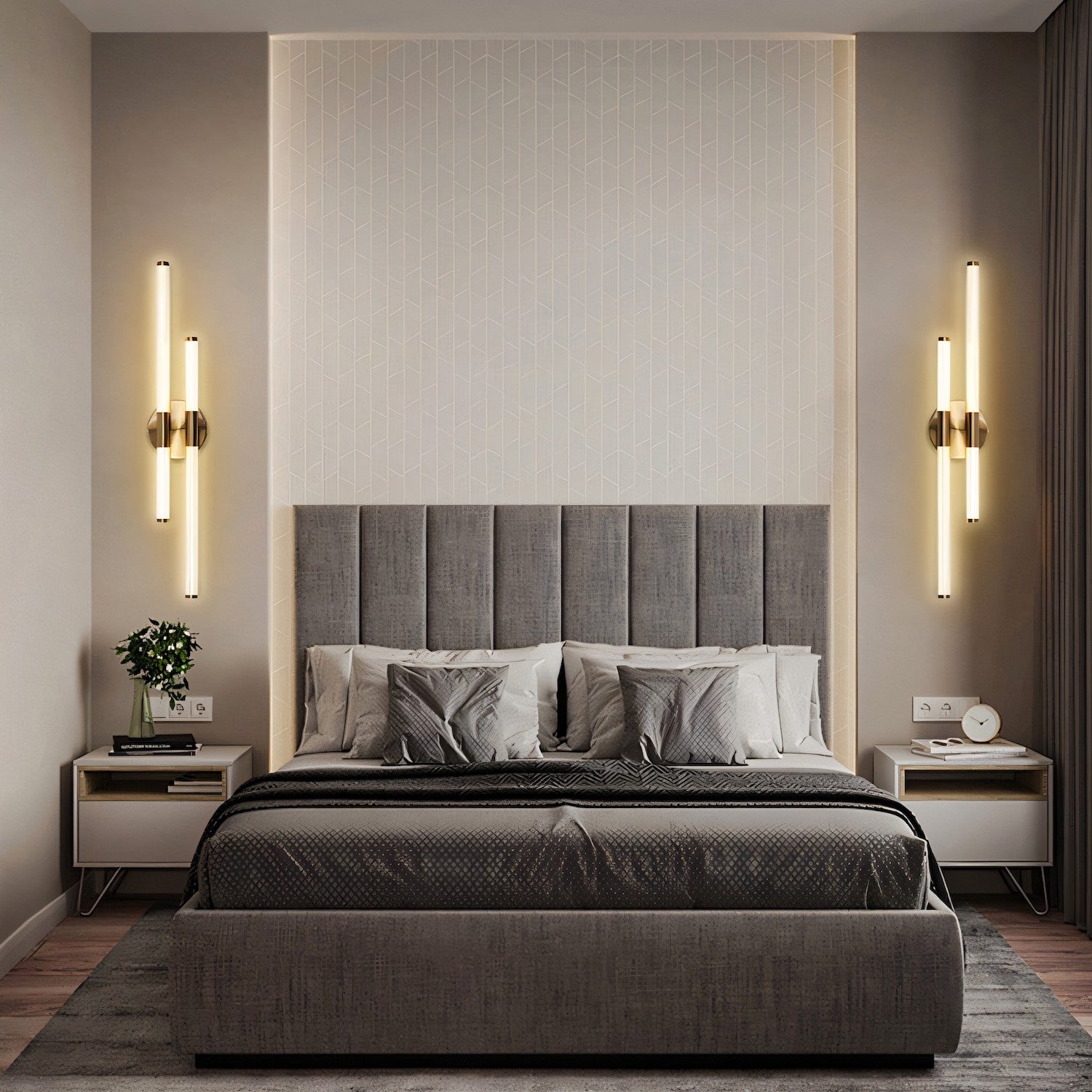Bathroom LED Vanity Light Modern Multi-Light Wall Lamp