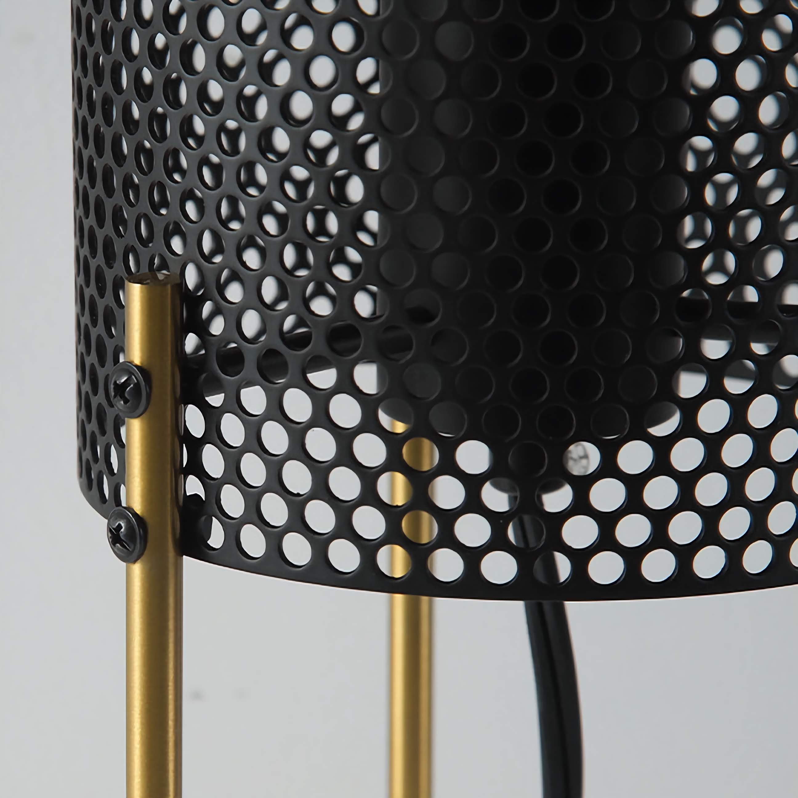 Industrial Side Table Lamp Small Table Light for Living Room Bedroom