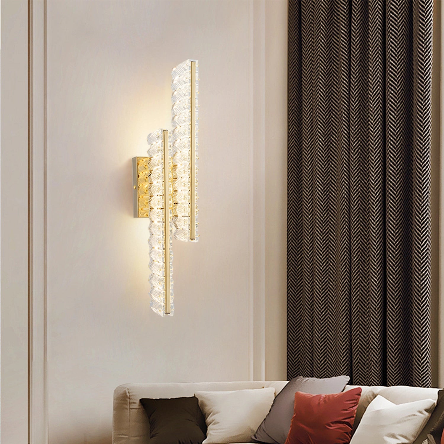 Luxury Crystal Wall Sconce Modern Wall Light for Living Room