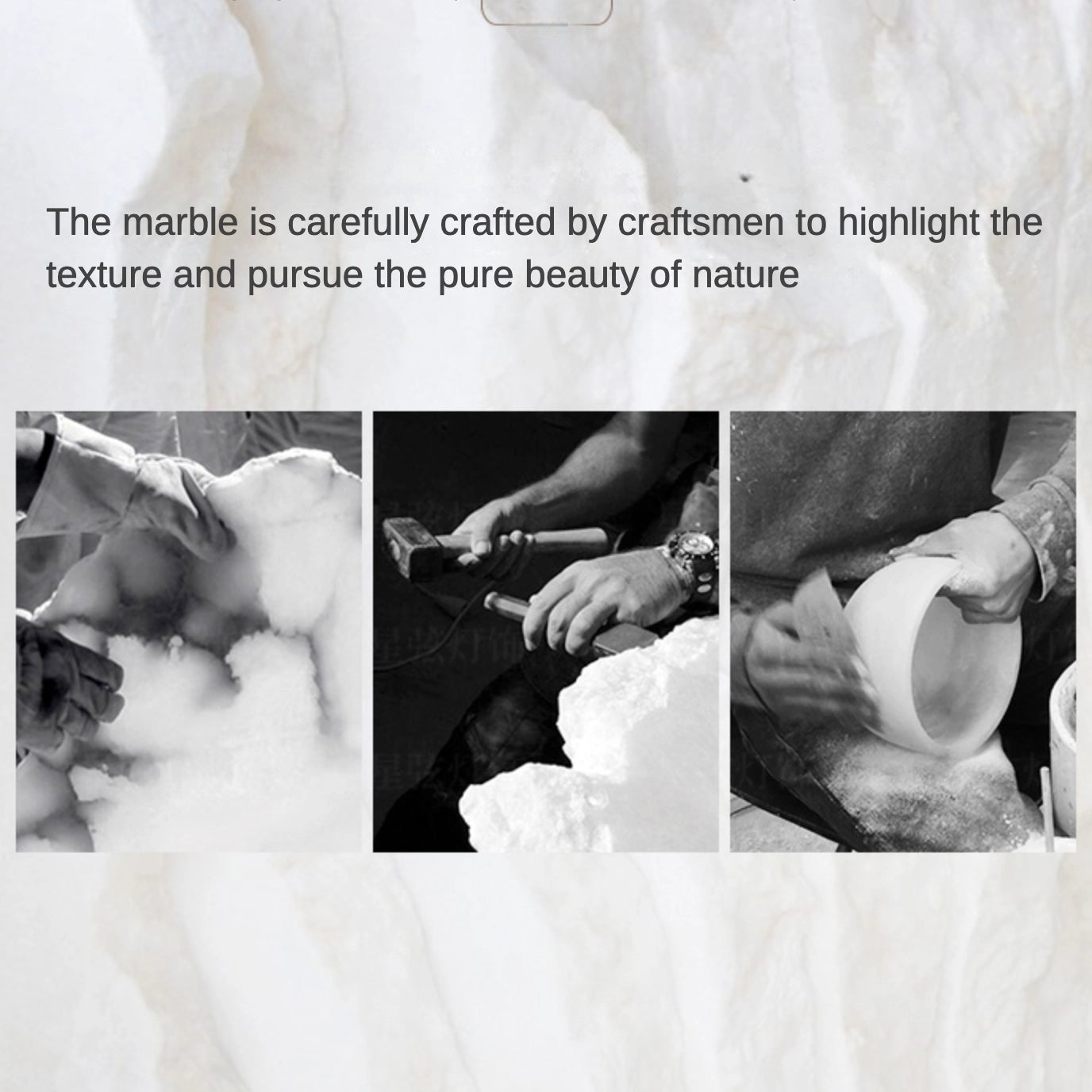 Modern Bud-Shaped Marble and Brass Wall Sconce