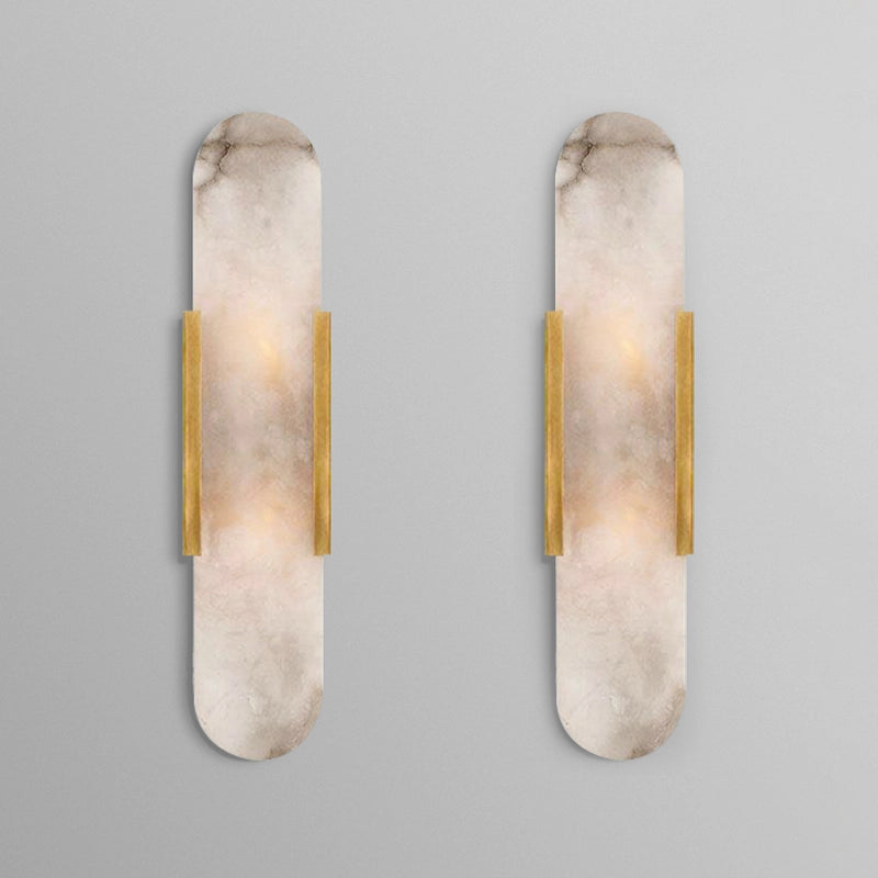 Marble Simple Wall Sconce LED Elongated Wall Light