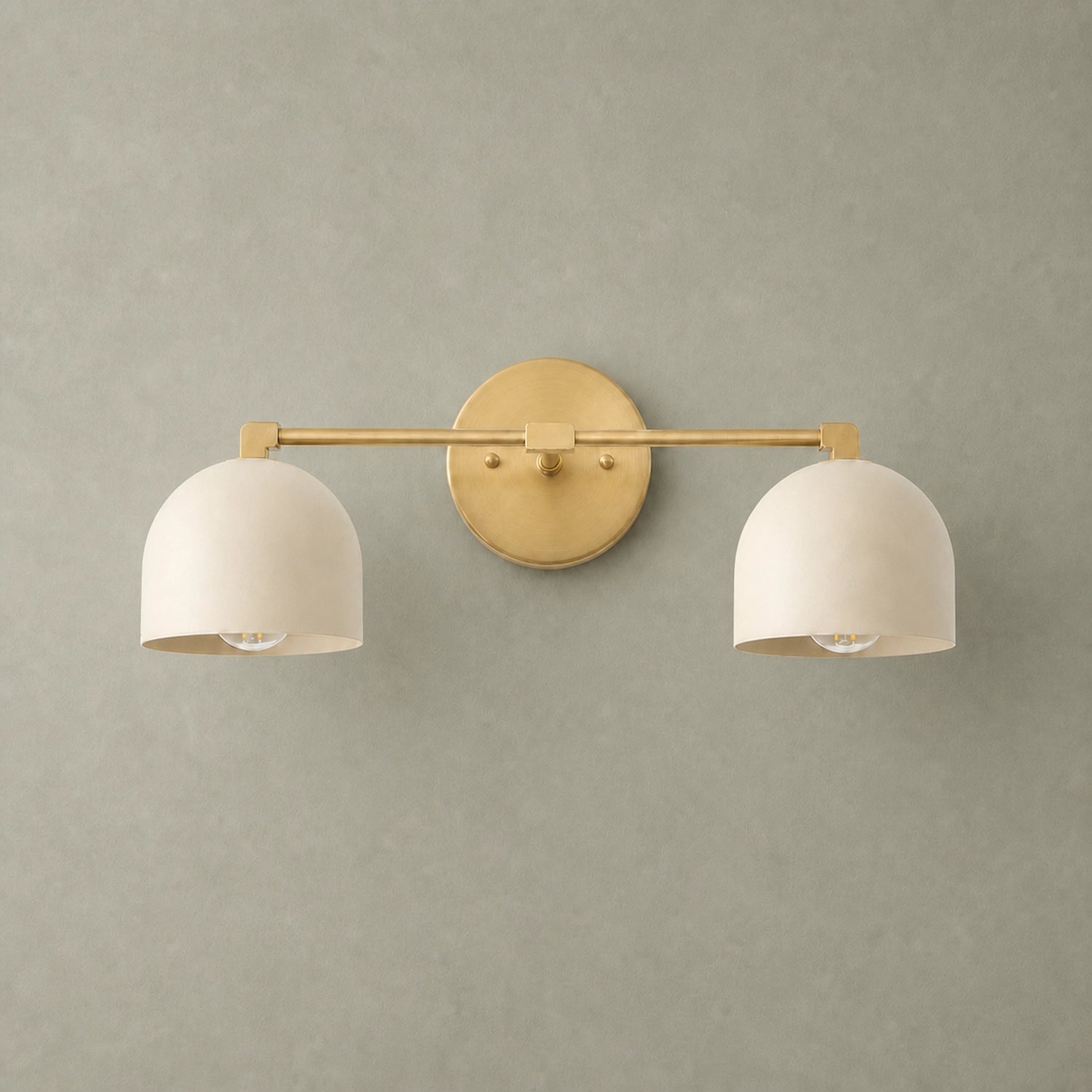 Mid Century Modern Brass Vanity Light Bathroom Wall Sconce