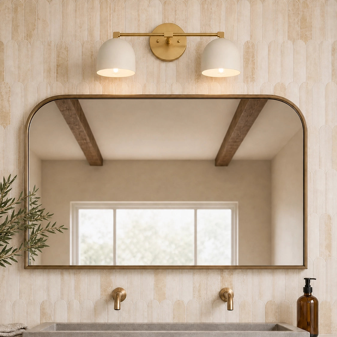 Gold Vanity Light Mid Century Modern Bathroom Sconce