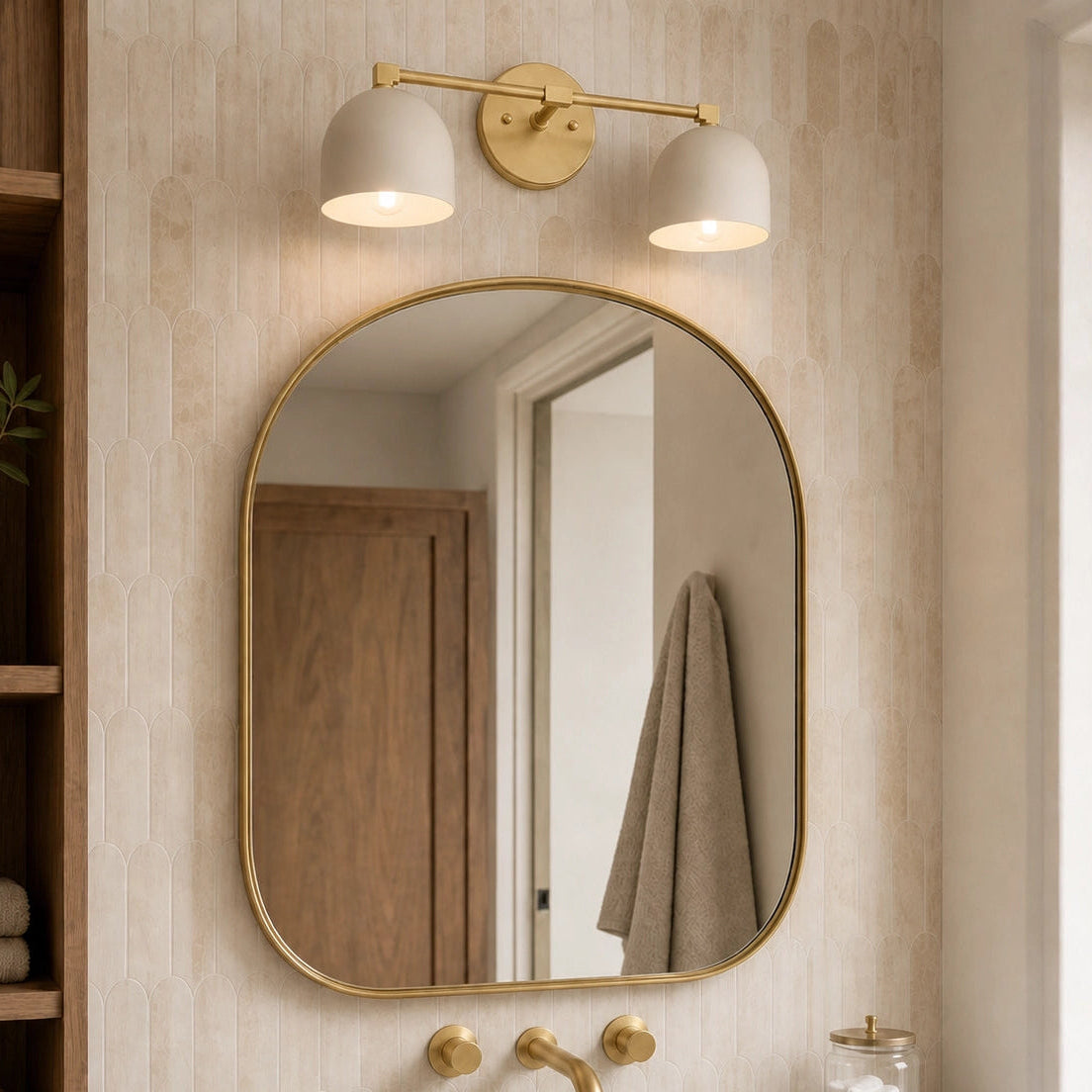 Gold Vanity Light Mid Century Modern Bathroom Sconce