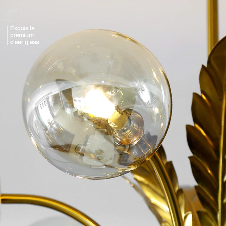 Modern Bubble Gold Chandelier Glass Hanging Light Fixture