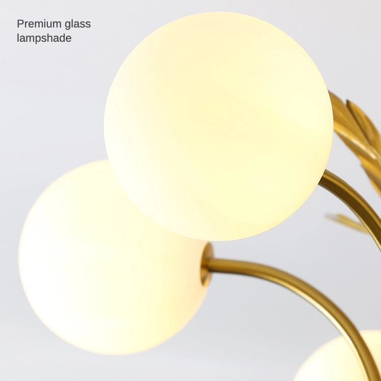 Modern Bubble Gold Chandelier Glass Hanging Light Fixture