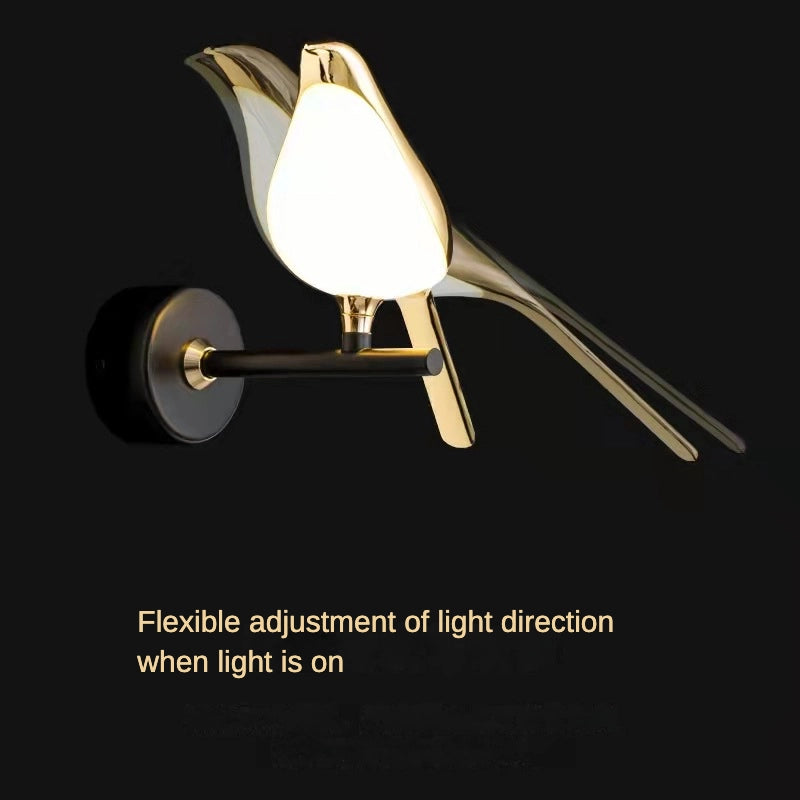 Modern Stunning Birds Wall Sconce Metal Wall Mounted Light
