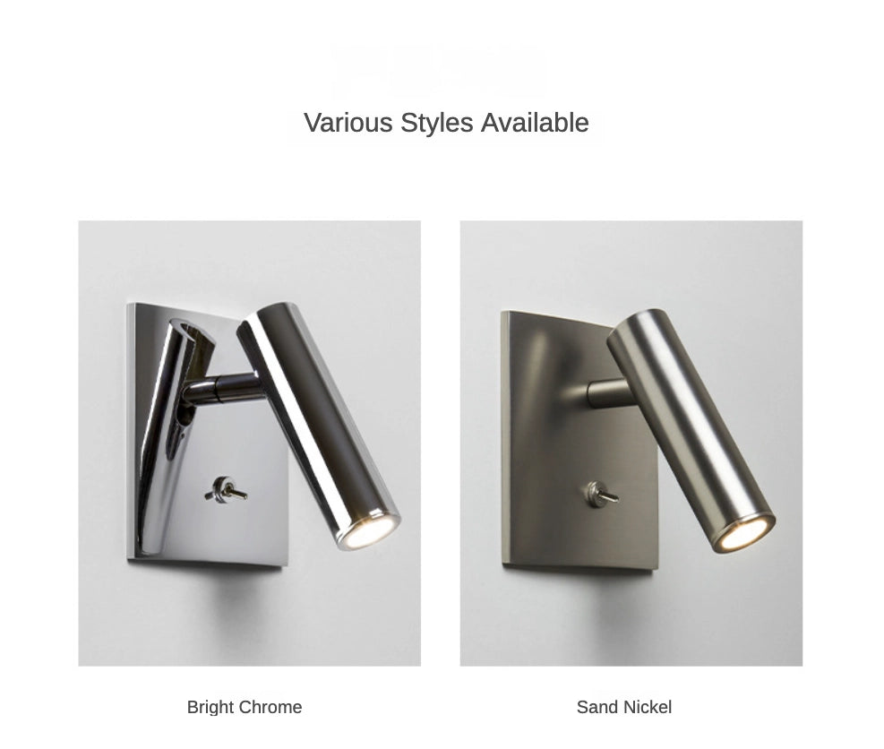 Adjustable Wall Mounted Book Reading Light for Bedroom