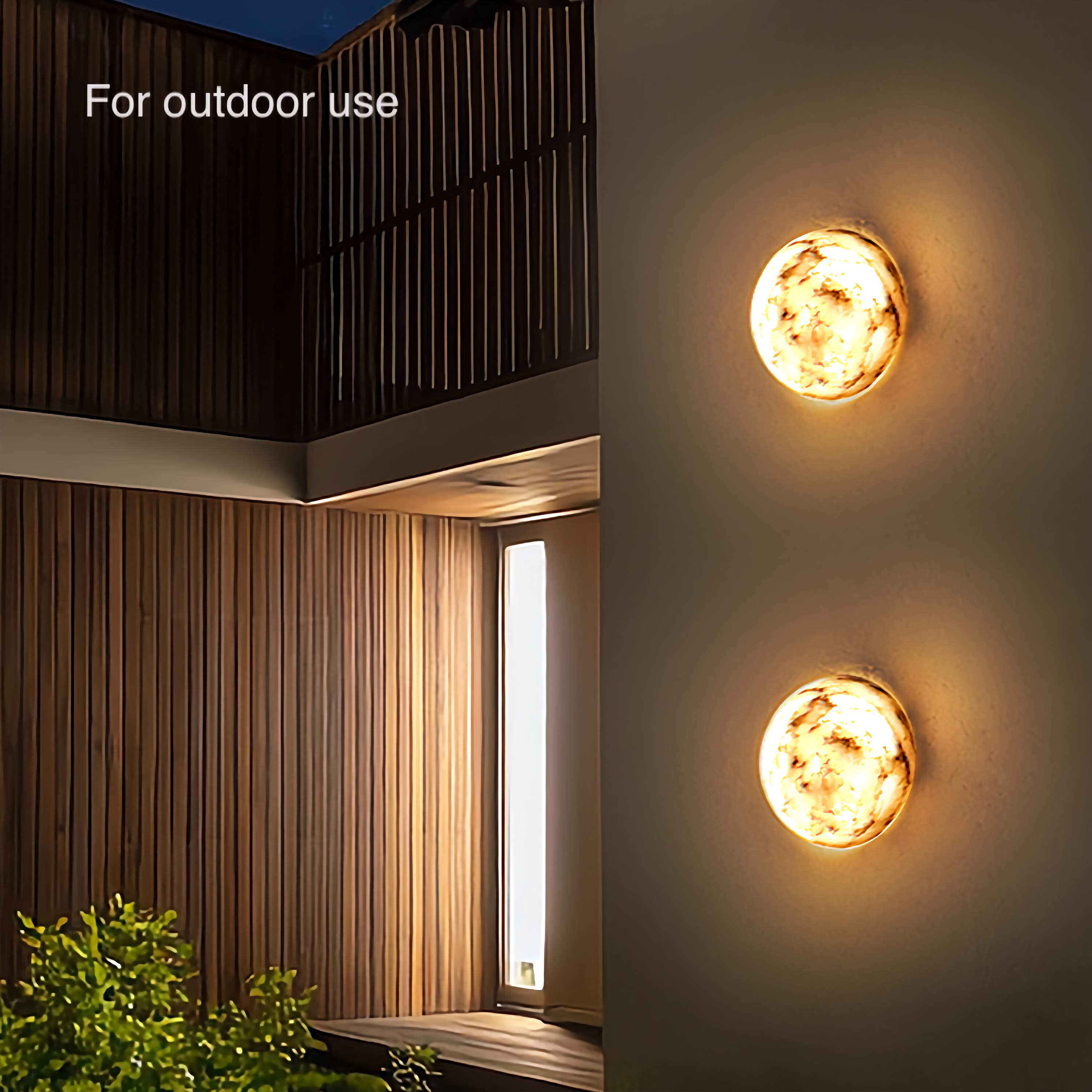 Natural Marble Wall Light Luxury Rounded Wall Sconce