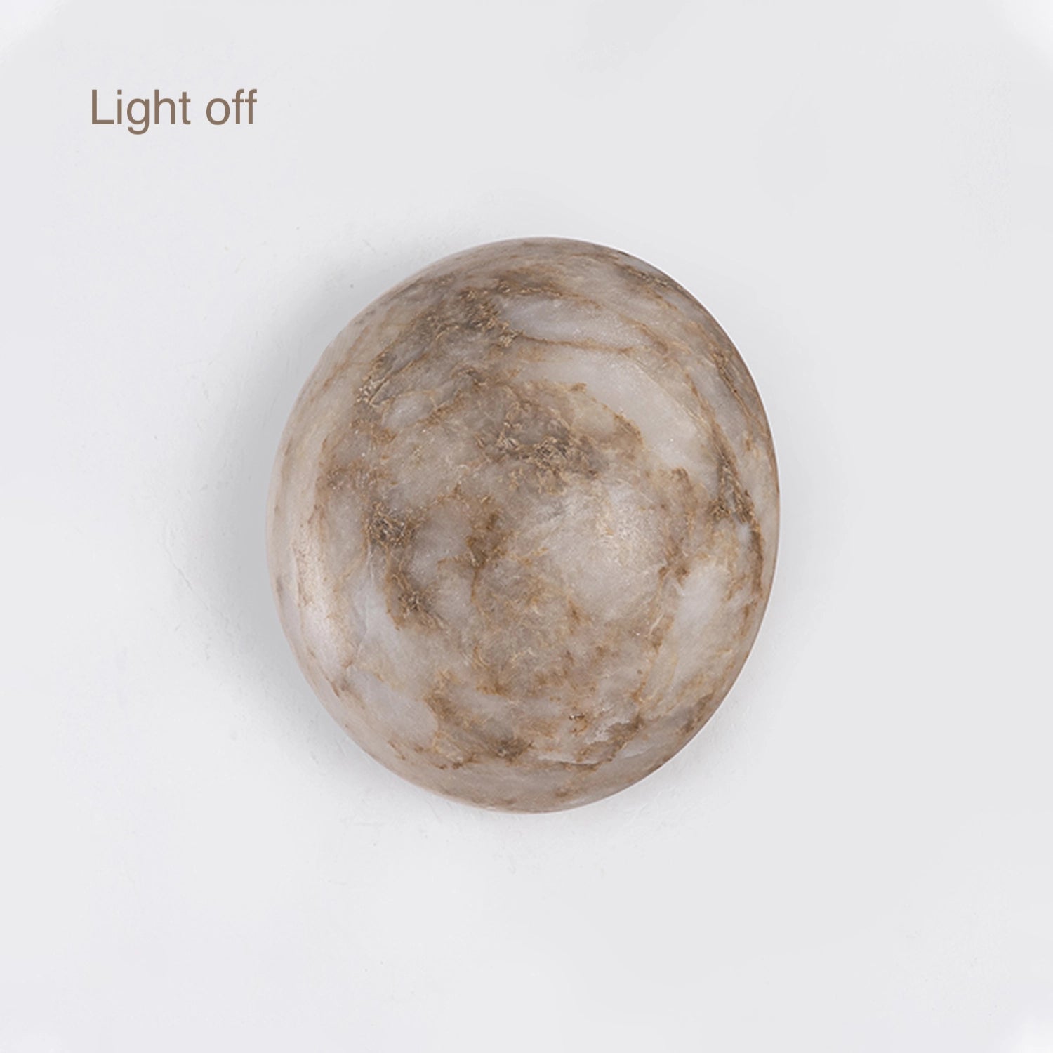 Natural Marble Wall Light Luxury Rounded Wall Sconce