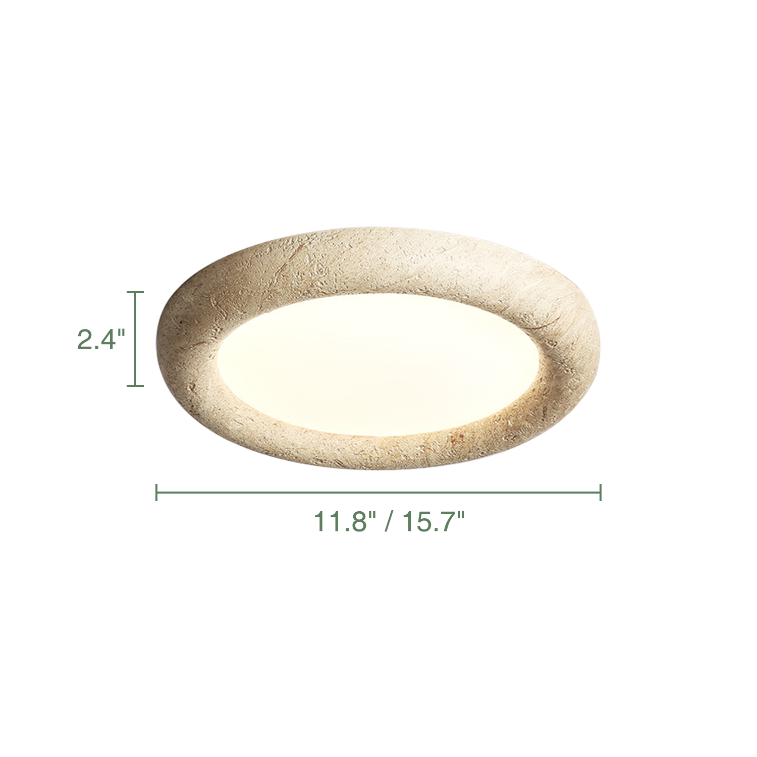 Unique Stone Flush Mount Light LED Ceiling Light