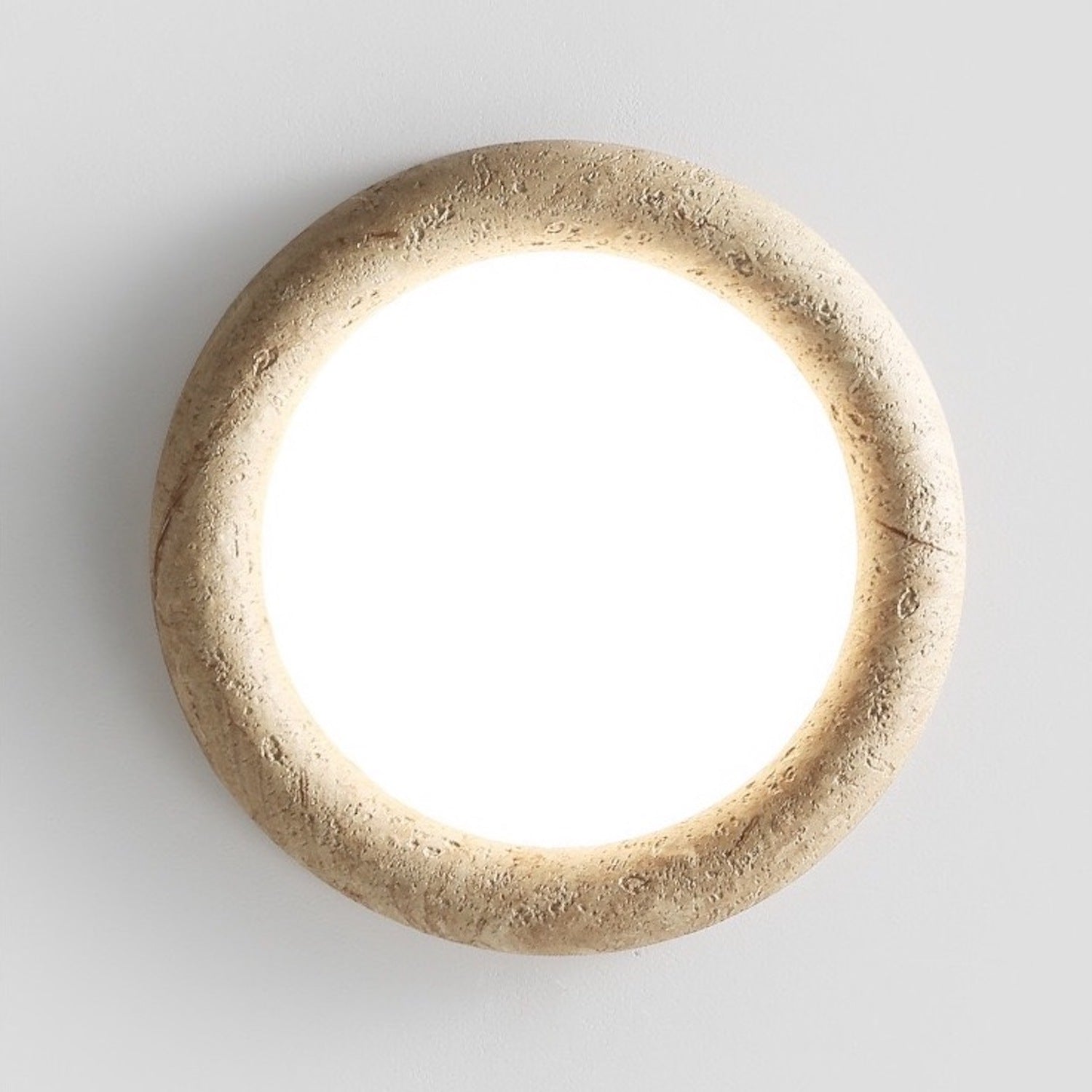 Unique Stone Flush Mount Light LED Ceiling Light