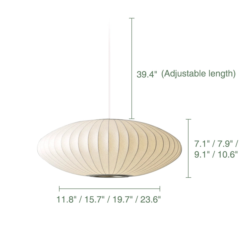 Simple Disc-Shaped Pendant Lamp Classic White Light