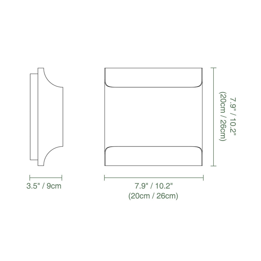 Square Brass Wall Sconce Simple Gold Wall Light