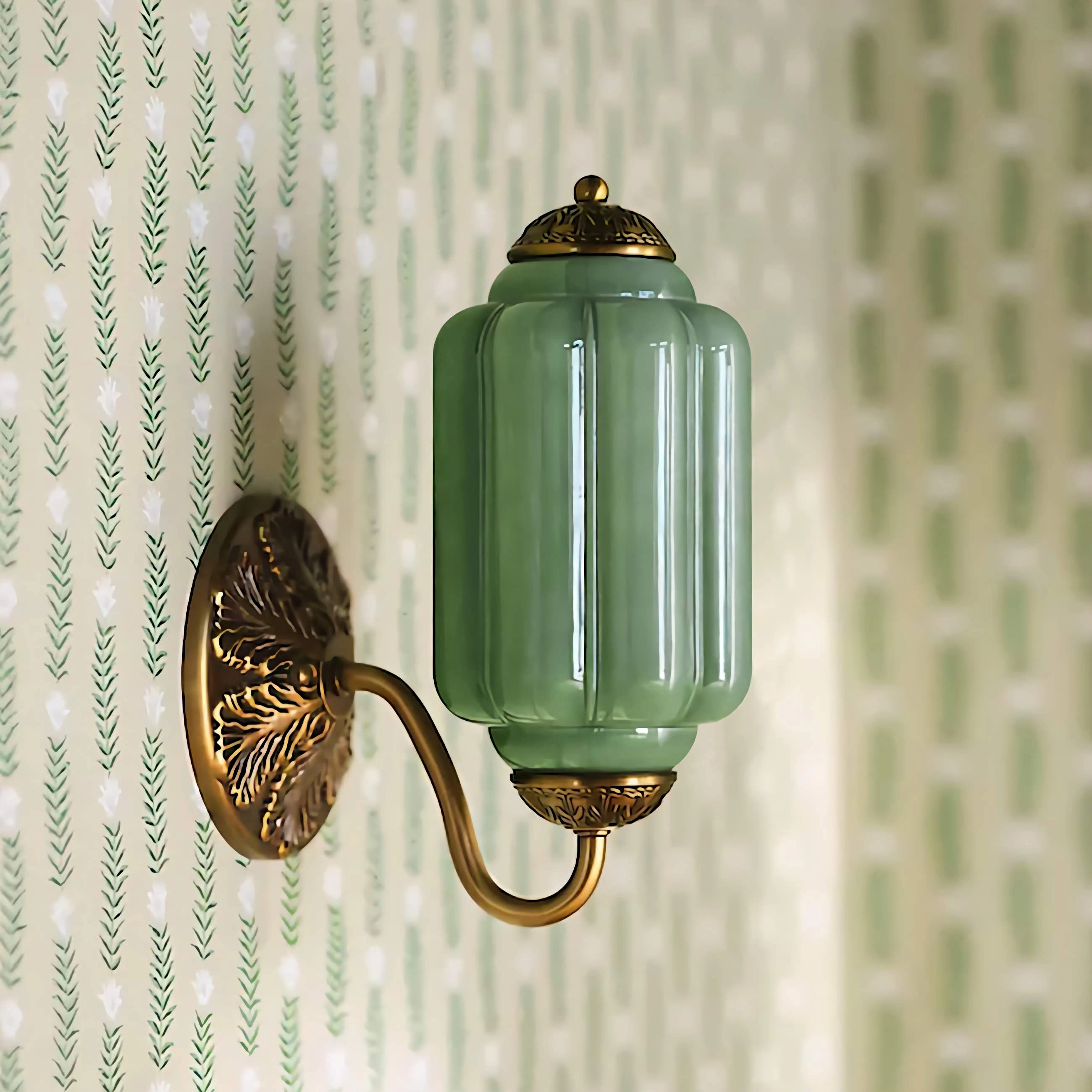 Vintage Eloise Glass Wall Sconce Antique Wall Light