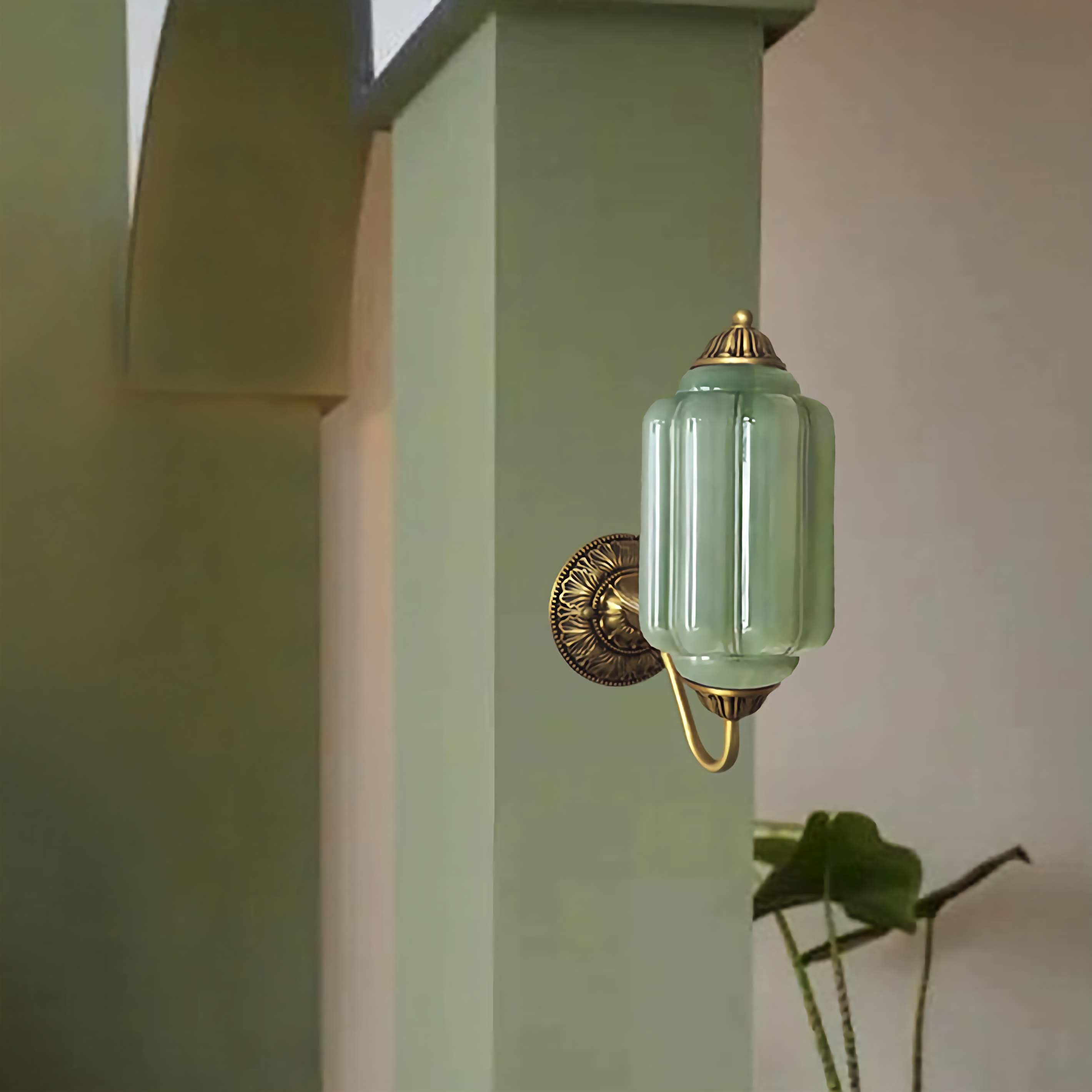 Classic Milk Glass Wall Light Eloise Vintage Wall Sconce