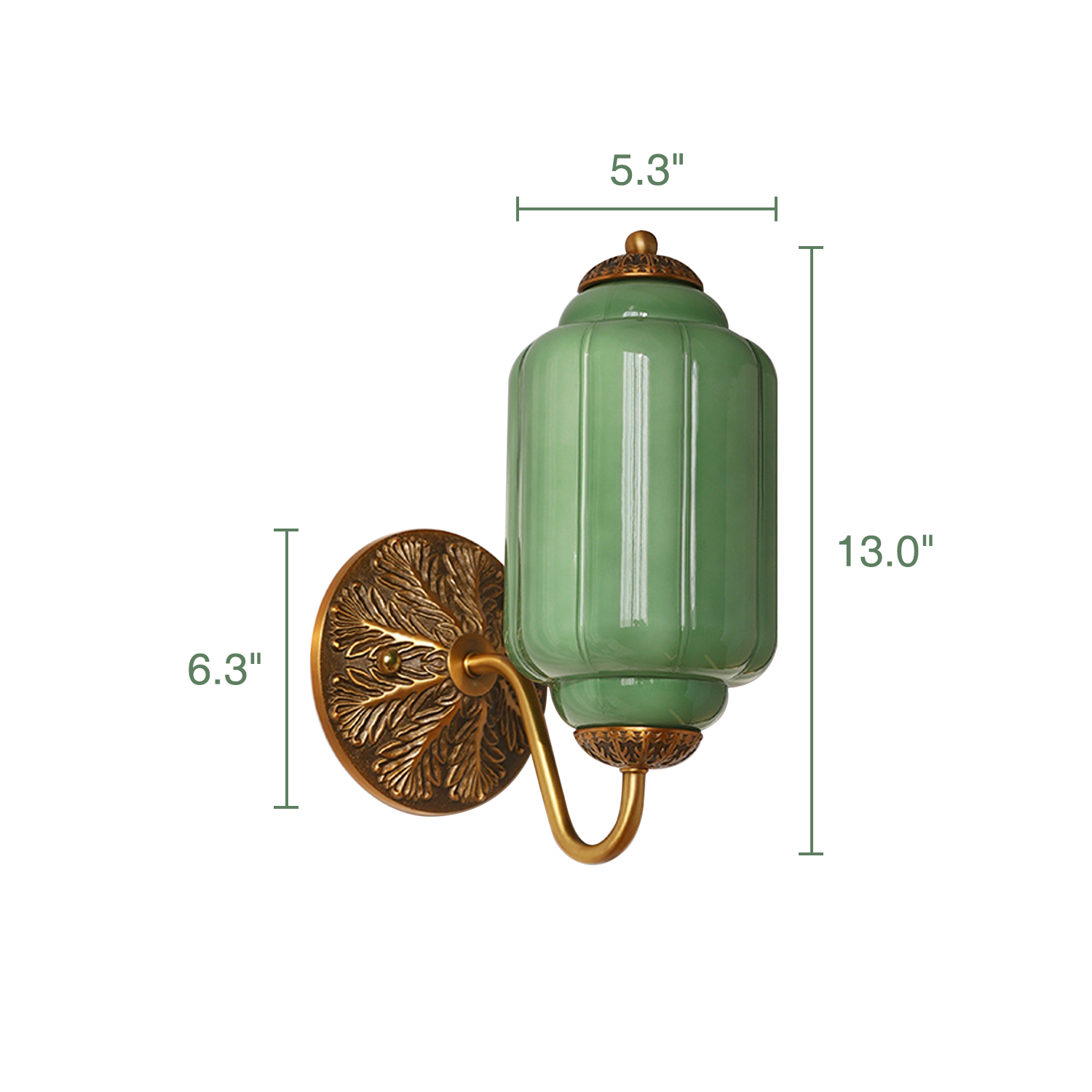 Vintage Eloise Glass Wall Sconce Antique Wall Light