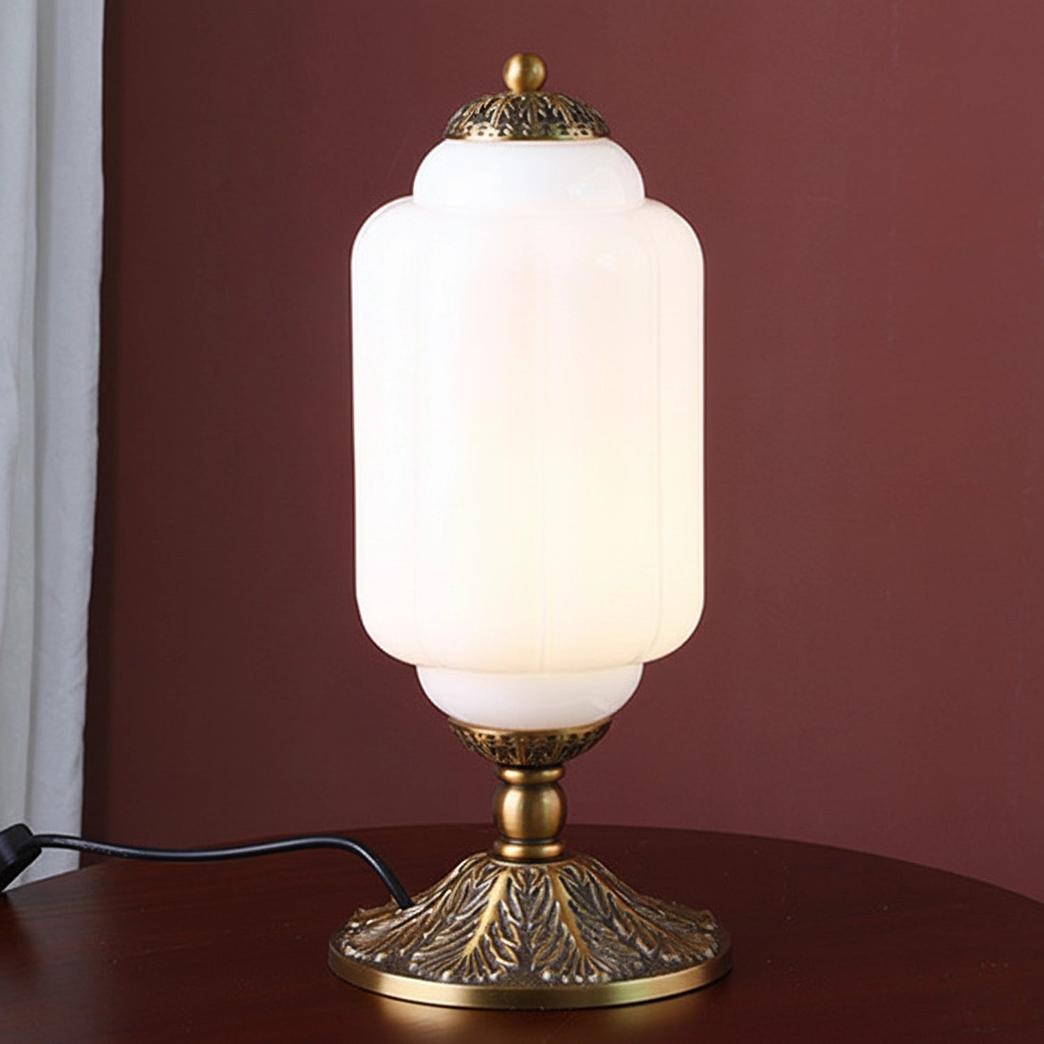 Vintage Eloise Glass Table Lamp Antique Accent Table Lamp