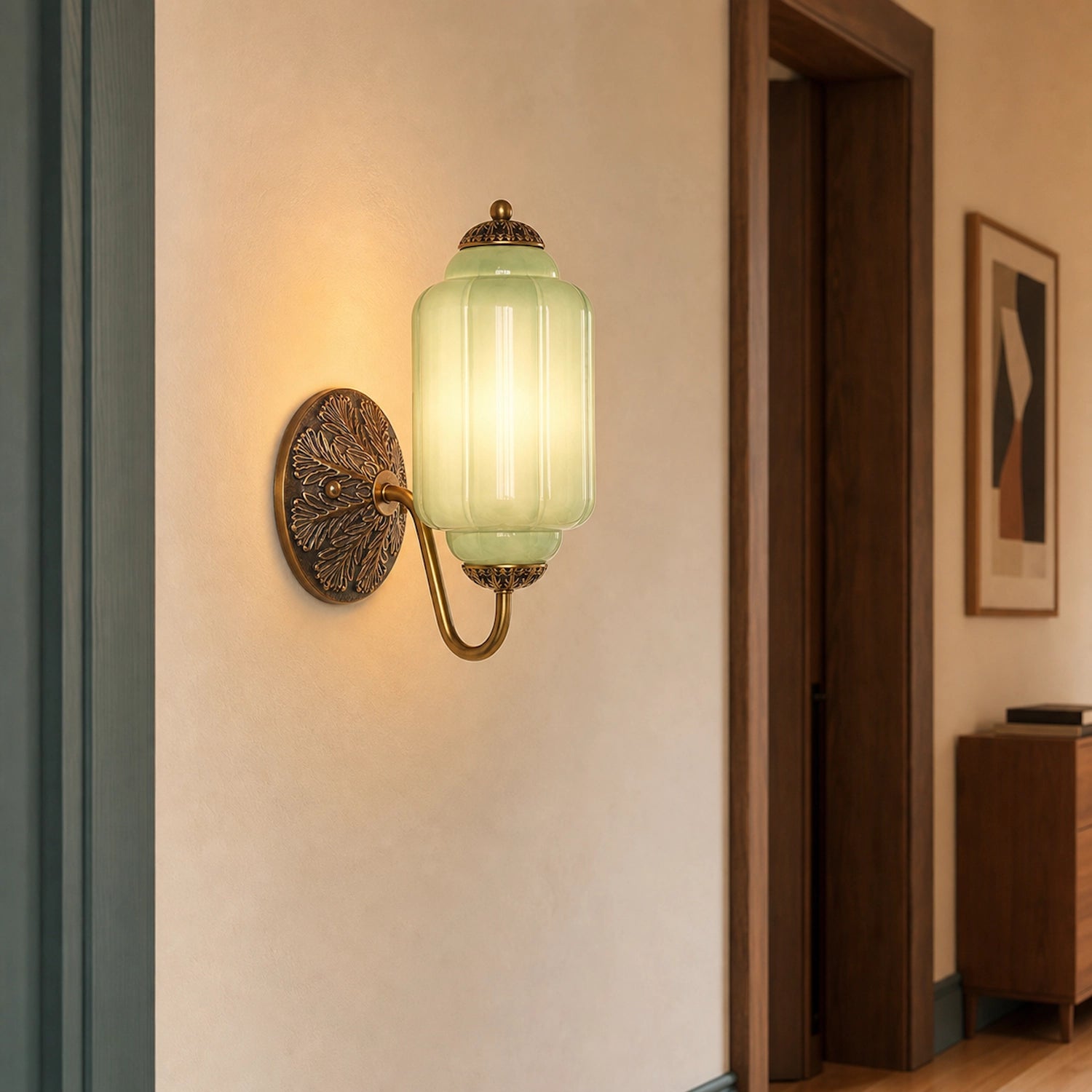 Vintage Eloise Glass Wall Sconce Antique Wall Light