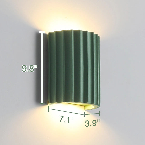 Vintage LED Resin Wall Sconce Mid Century Bedroom Sconce