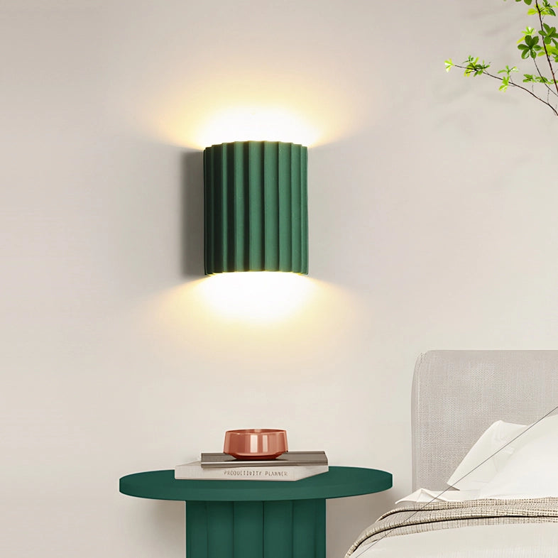 Vintage LED Resin Wall Sconce Mid Century Bedroom Sconce