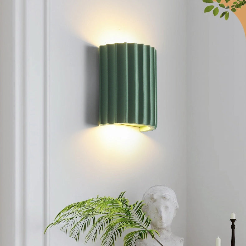 Vintage LED Resin Wall Sconce Mid Century Bedroom Sconce