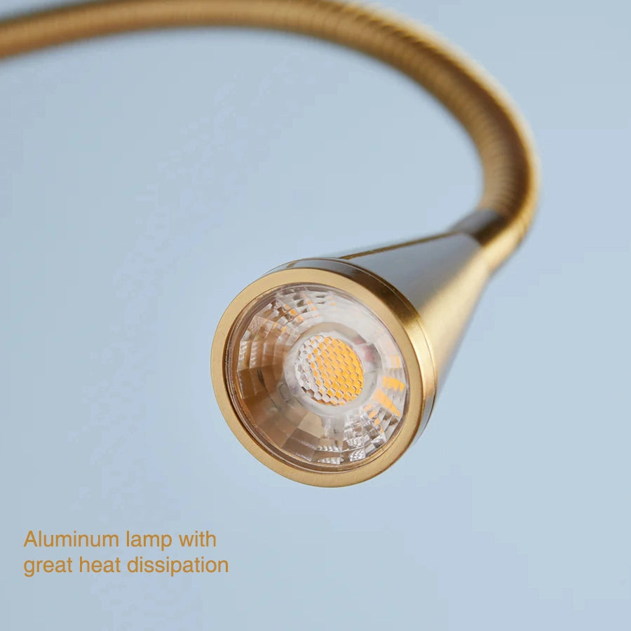 Luxury Wall Mounted Flexible Reading Light for Bed