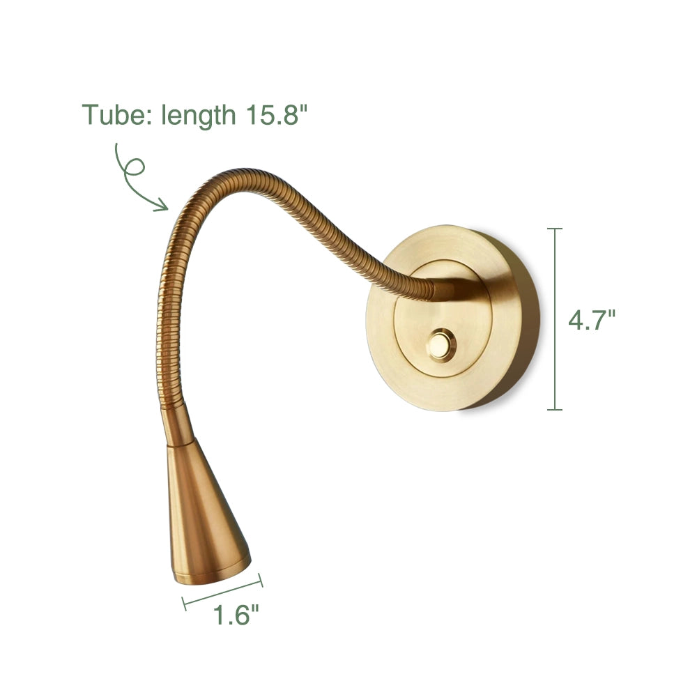 Luxury Wall Mounted Flexible Reading Light for Bed