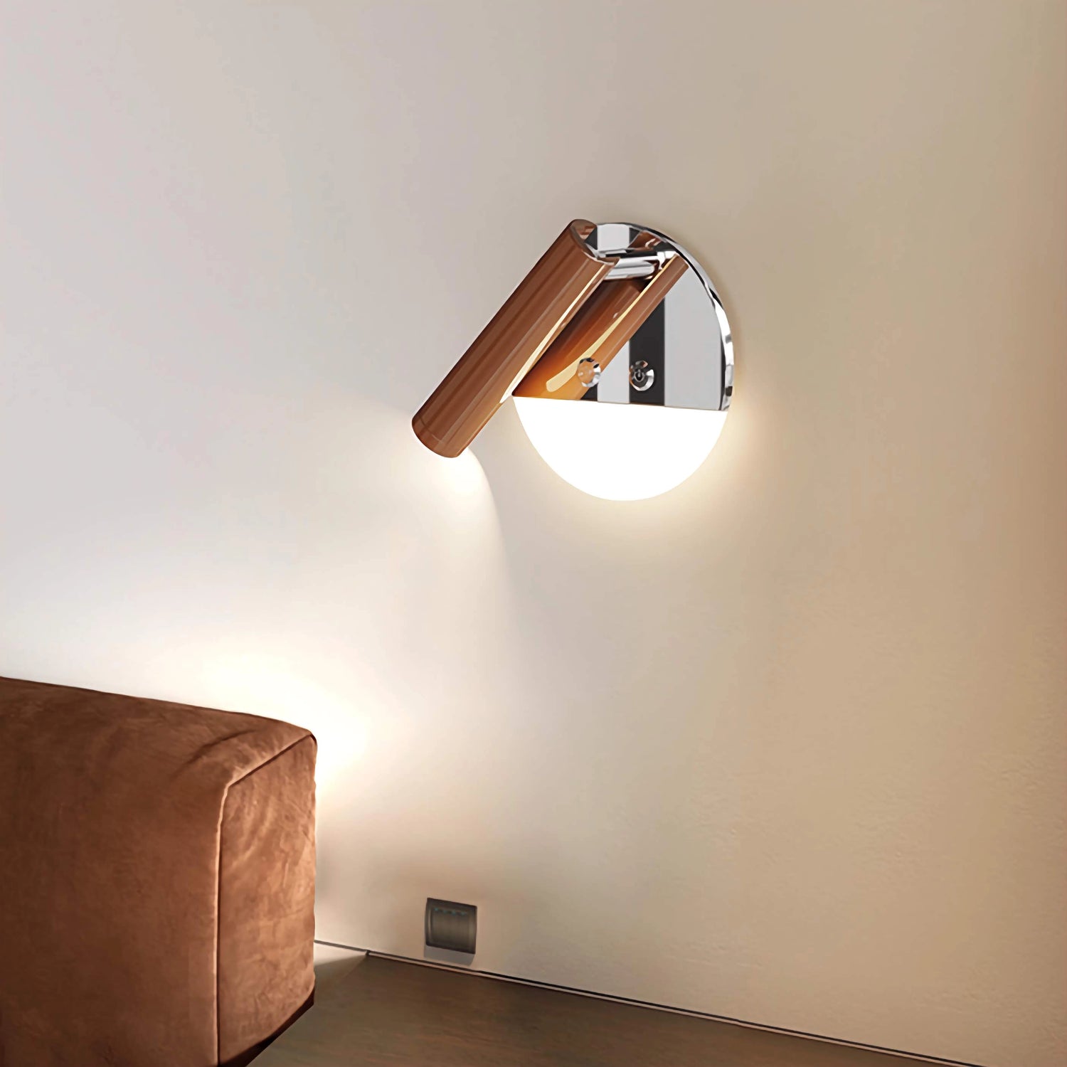 Wall Mounted Bedside Lamp Metal Adjustable Reading Light