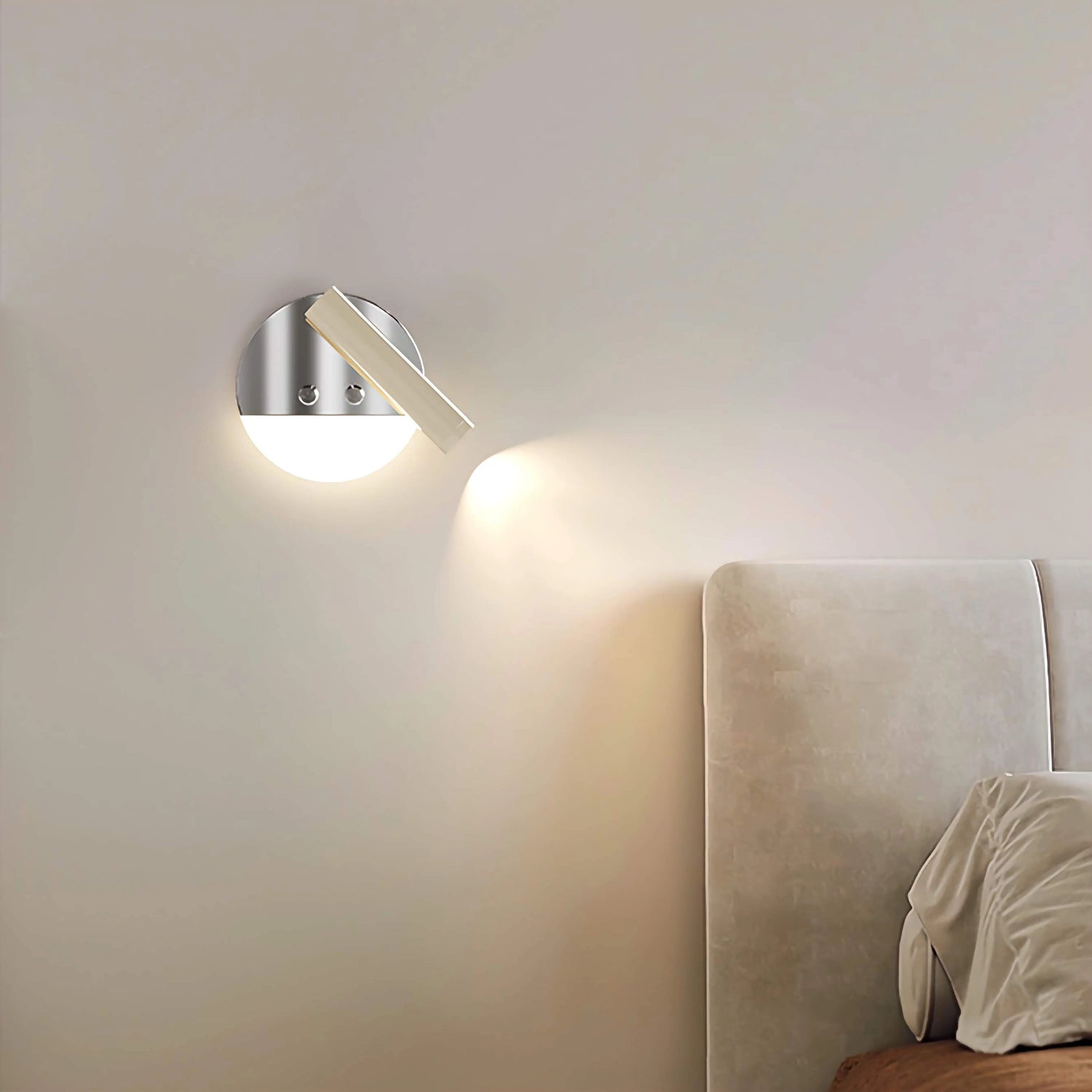 Wall Mounted Bedside Lamp Metal Adjustable Reading Light