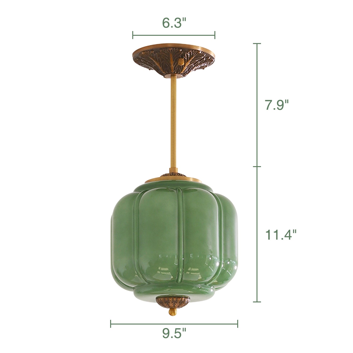 Classic Eloise Milk Glass Semi-Flush Mount Ceiling Light