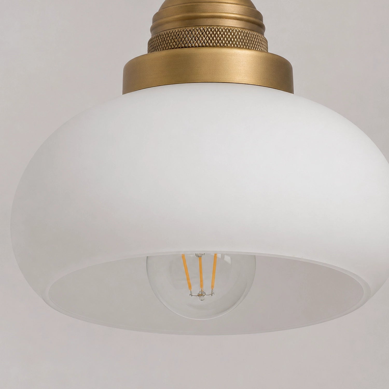 Antique Brass Vanity Light Mid Century Modern Bathroom Glass Sconce