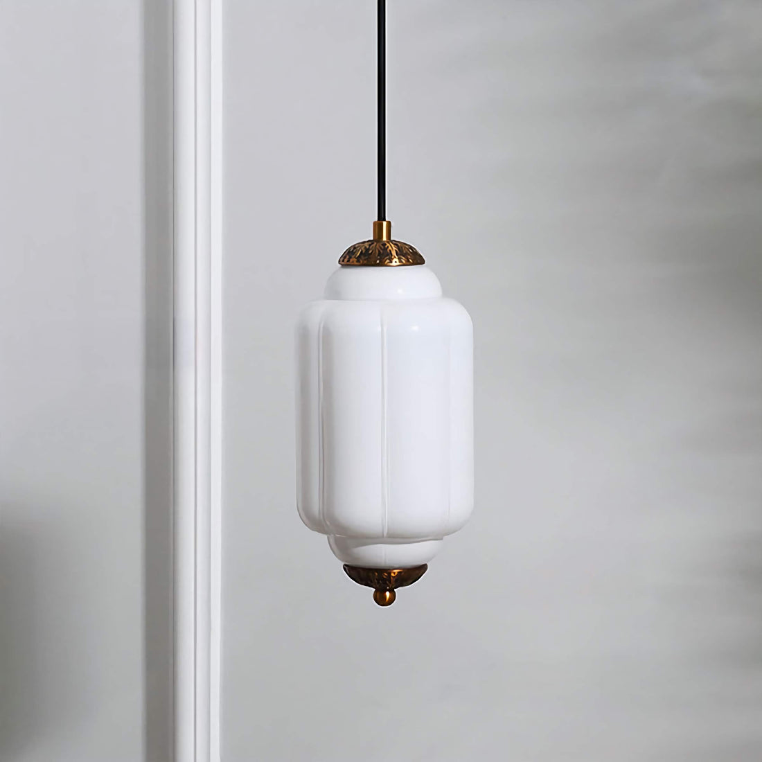 Antique Eloise Glass Pendant Light Vintage Hanging Lamp