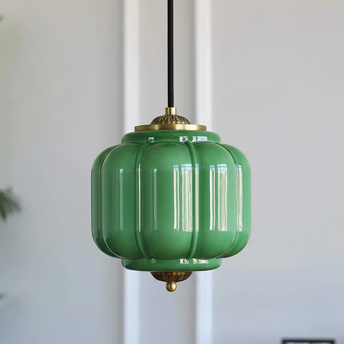 Antique Eloise Glass Pendant Light Vintage Hanging Lamp