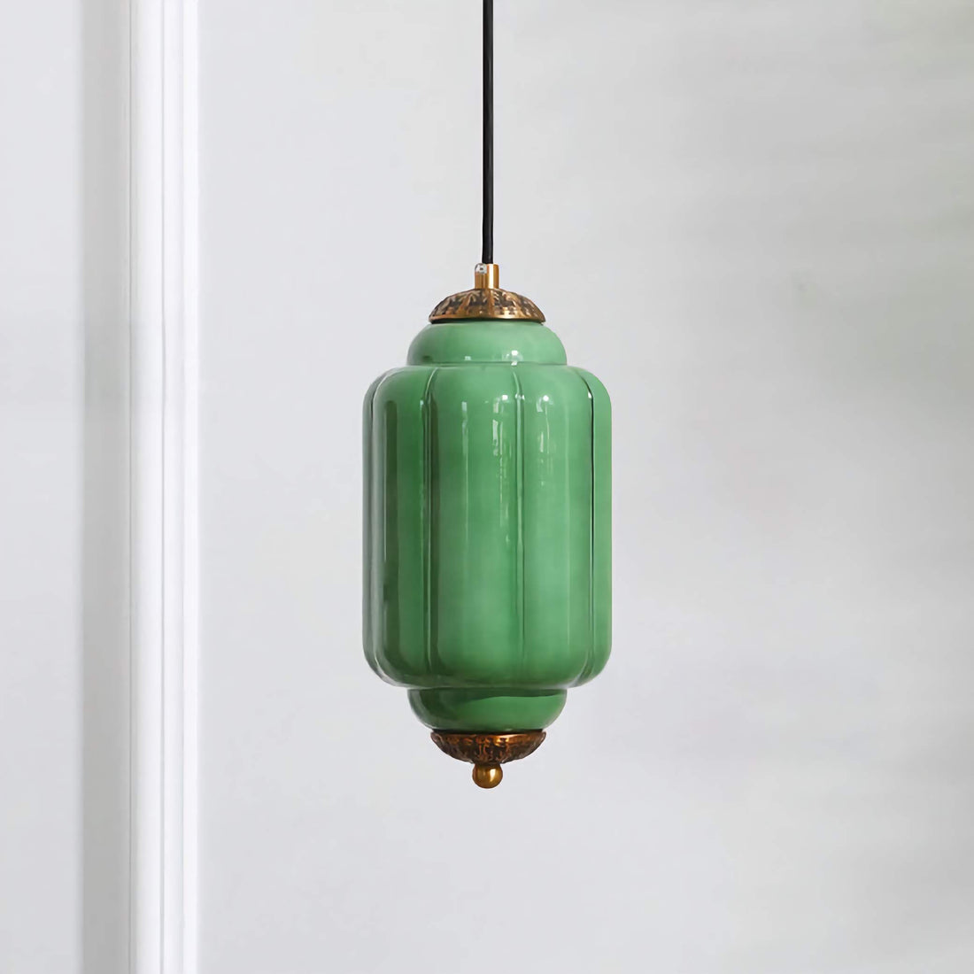 Antique Eloise Glass Pendant Light Vintage Hanging Lamp