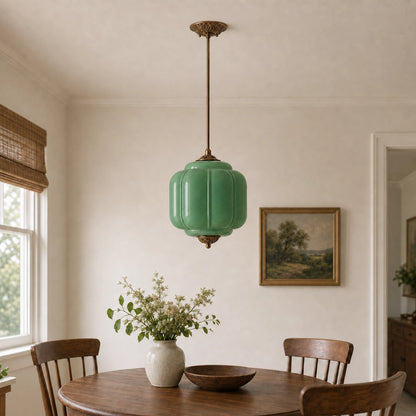 Antique Eloise Milk Glass Pendant Light Vintage Hanging Lamp