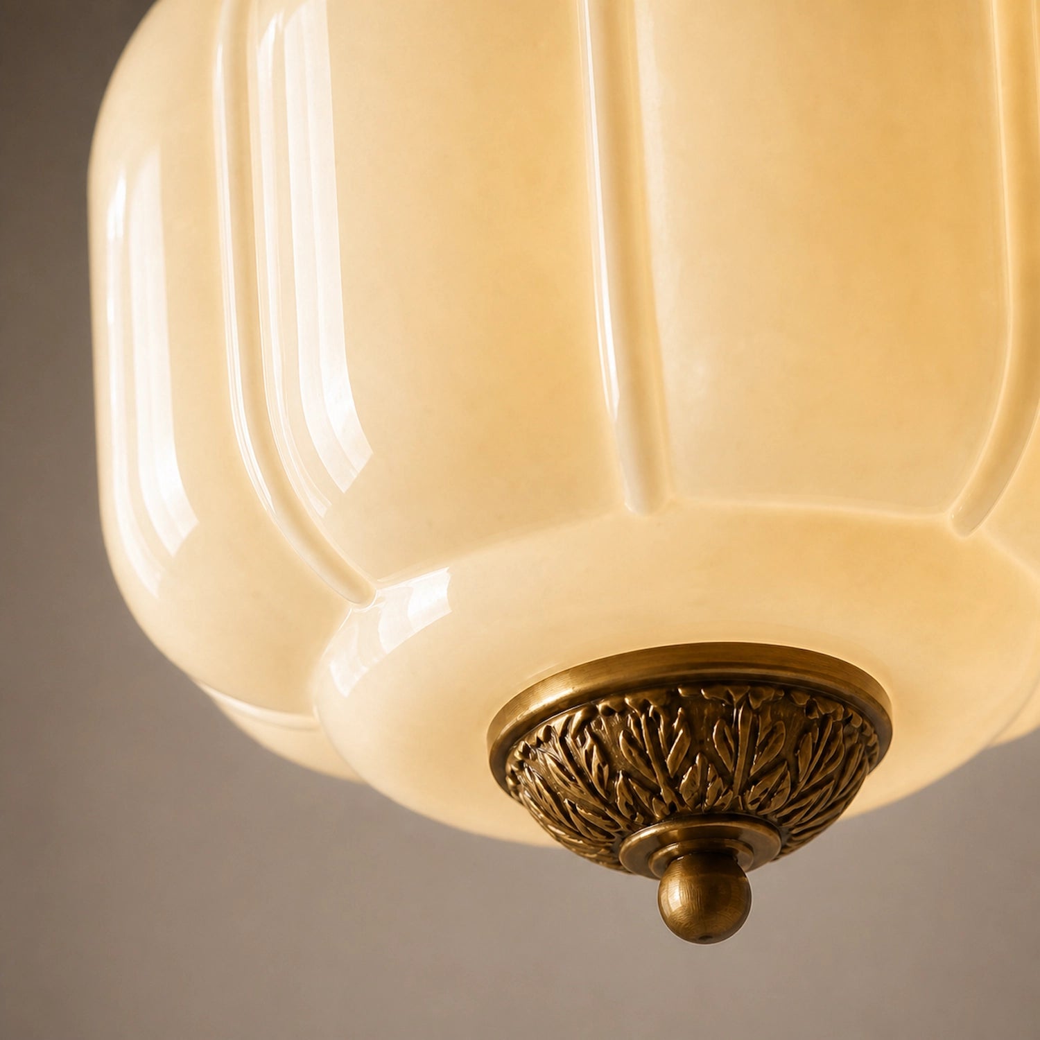 Antique Eloise Milk Glass Pendant Light Vintage Hanging Lamp