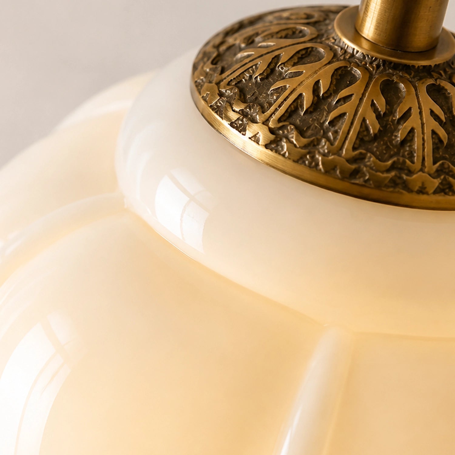 Antique Eloise Milk Glass Pendant Light Vintage Hanging Lamp