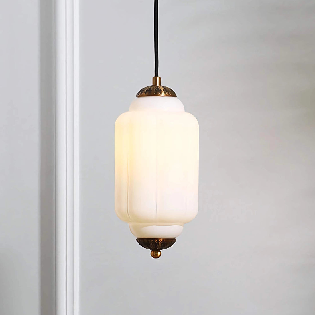 Antique Eloise Glass Pendant Light Vintage Hanging Lamp