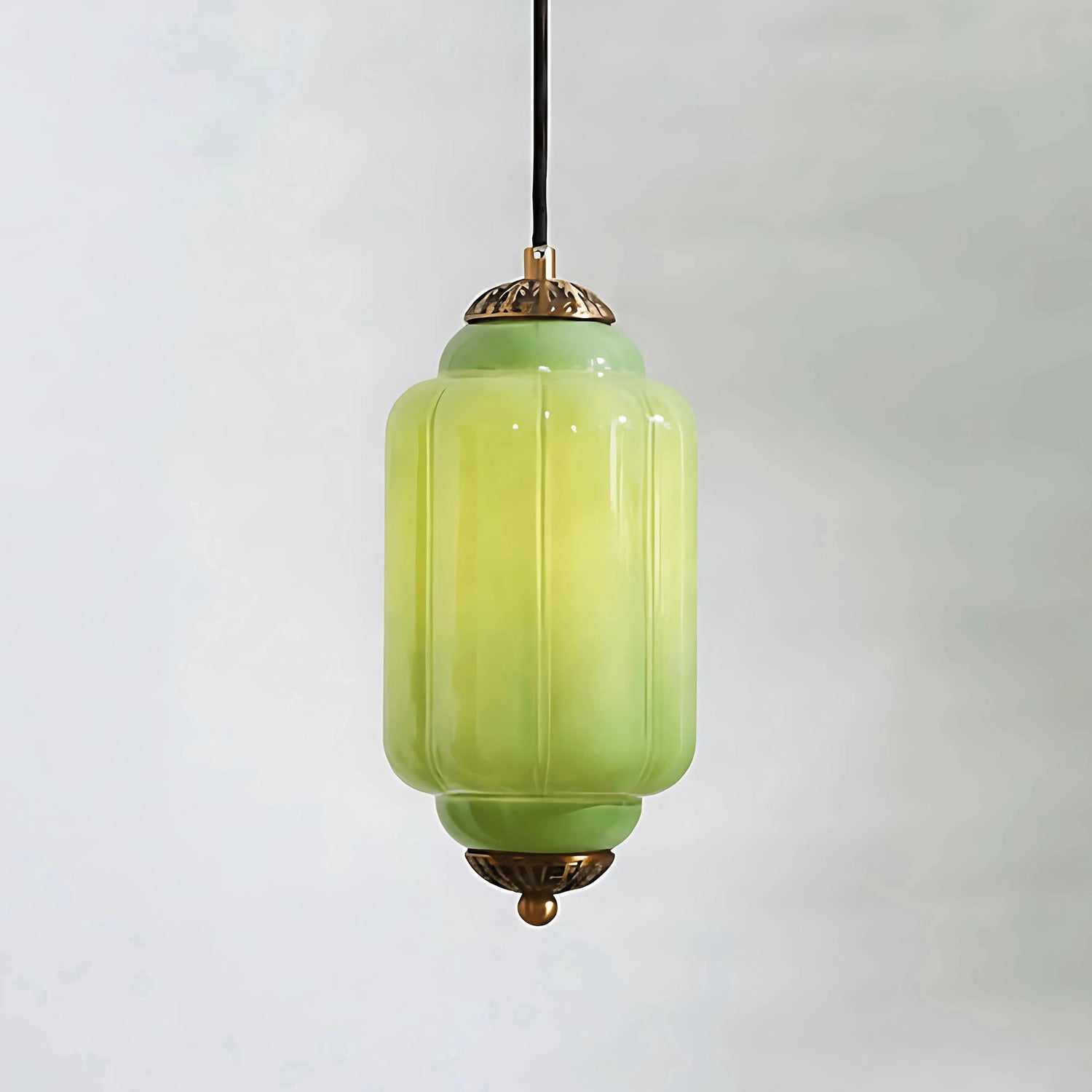 Antique Eloise Glass Pendant Light Vintage Hanging Lamp