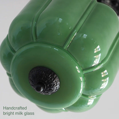 Classic Eloise Milk Glass Semi-Flush Mount Ceiling Light