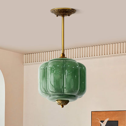 Classic Eloise Milk Glass Semi-Flush Mount Ceiling Light