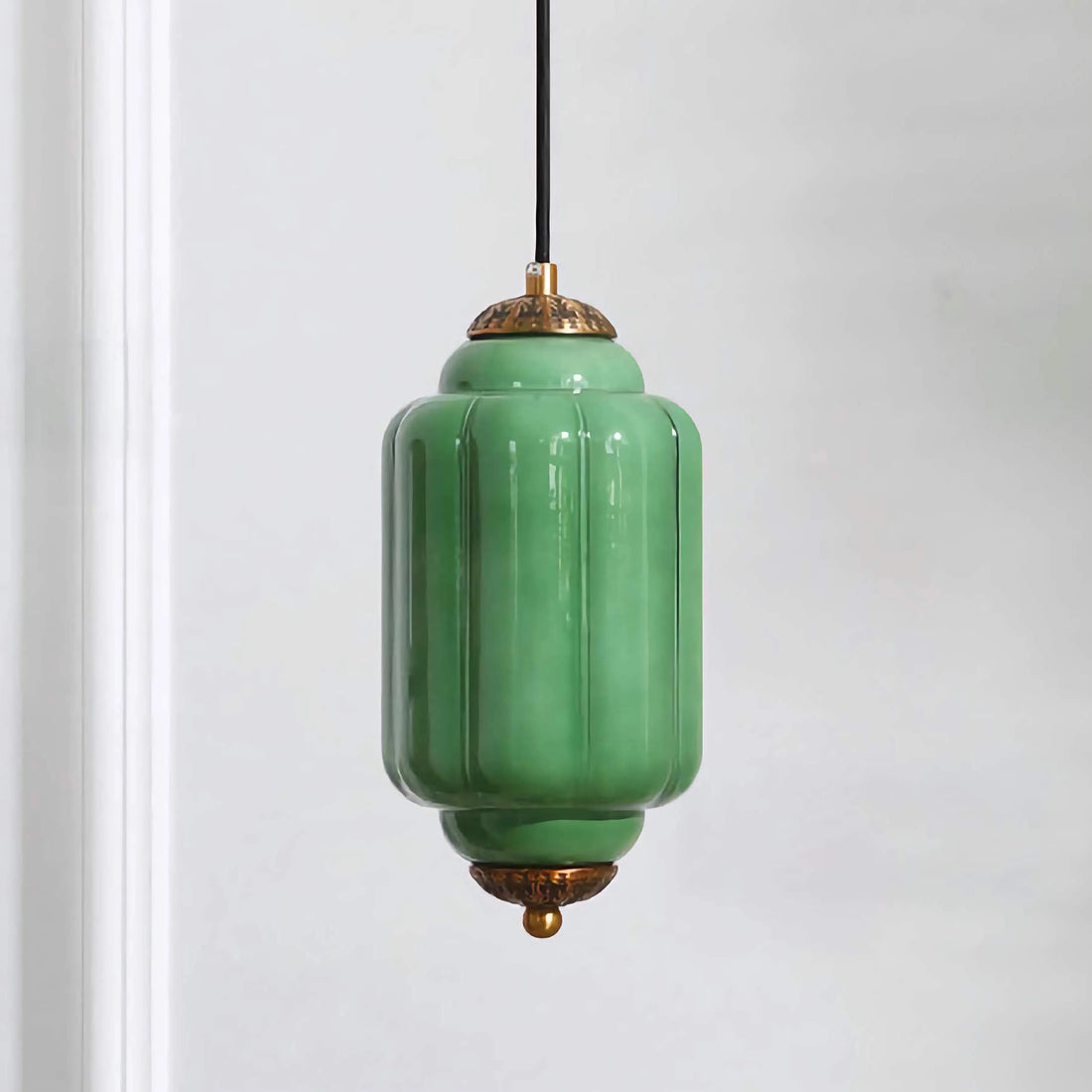 Antique Eloise Glass Pendant Light Vintage Hanging Lamp