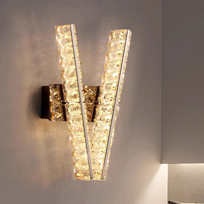 Luxury Crystal Wall Sconce Modern Wall Light for Living Room