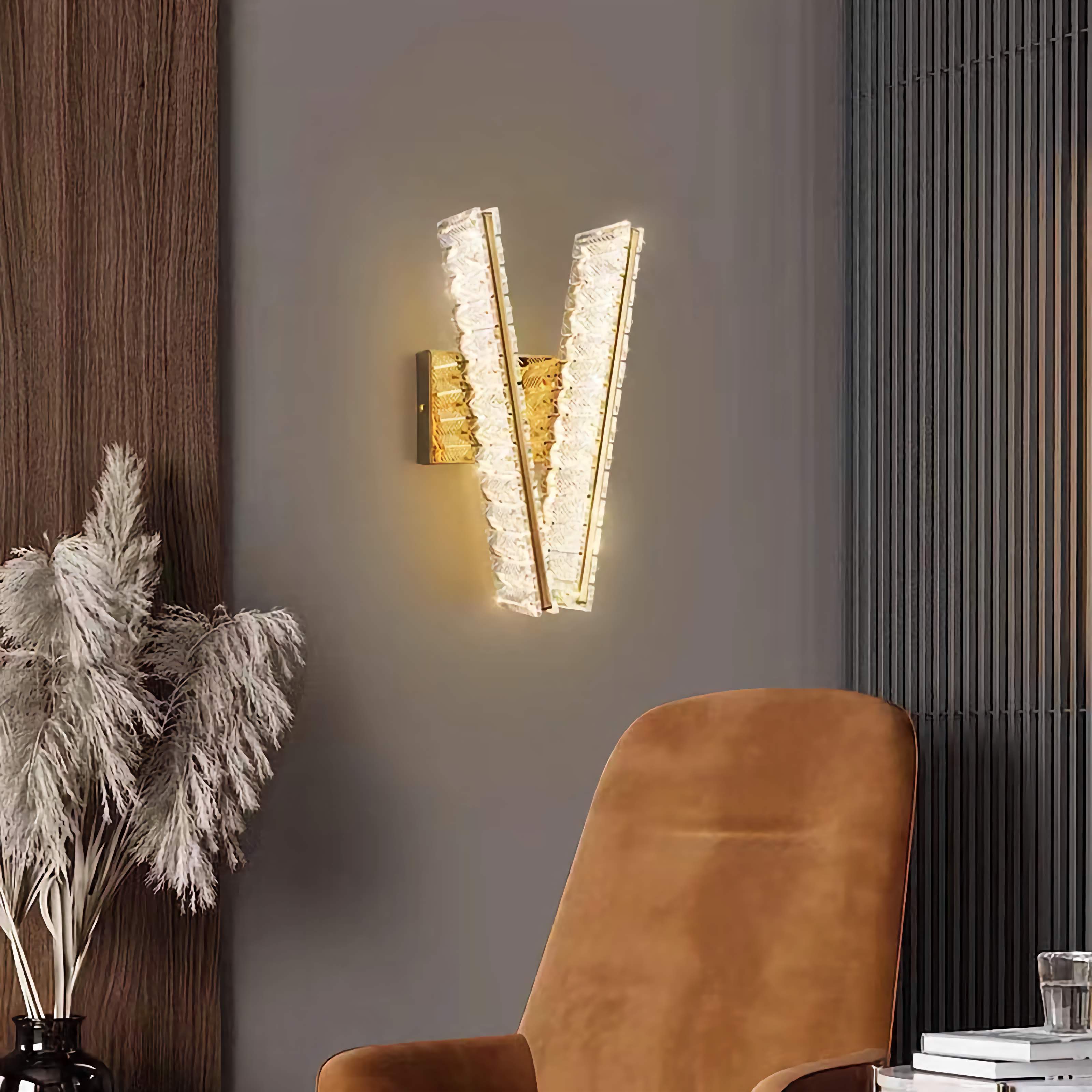 Luxury Crystal Wall Sconce Modern Wall Light for Living Room