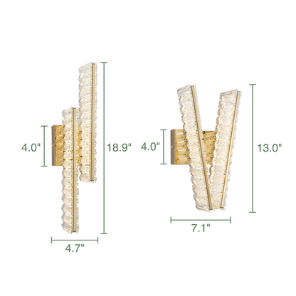 Luxury Crystal Wall Sconce Modern Wall Light for Living Room