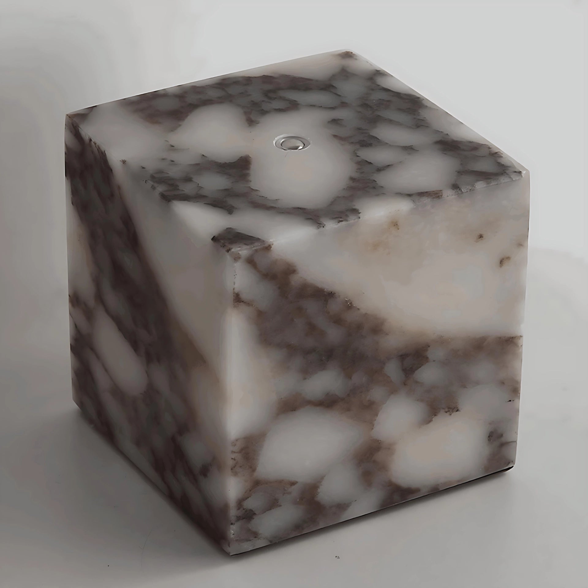 Luxury Marble Side Table Lamp Rechargeable Cube Table Light