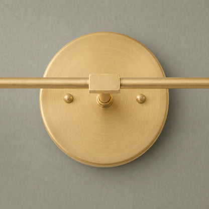 Mid Century Modern Brass Vanity Light Bathroom Wall Sconce
