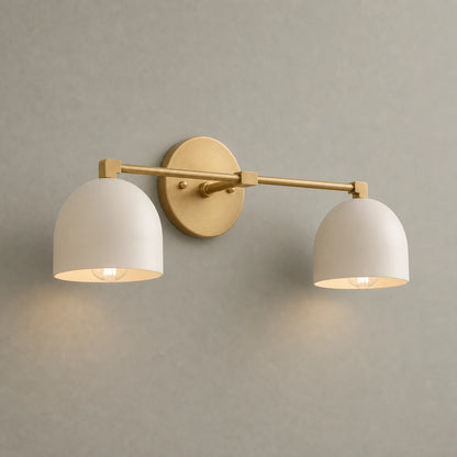 Simple Brass Vanity Wall Light Mid Century Modern Bathroom Sconce